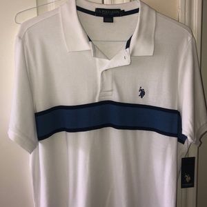 U.S Mens Luxury Feel Polo Shirt Hunter Green Size Large Polo ASSN